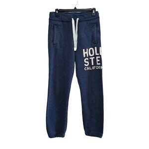 Hollister Men's  Joggers Size XS Blue Drawstring Elastic Waist Jogging Pants